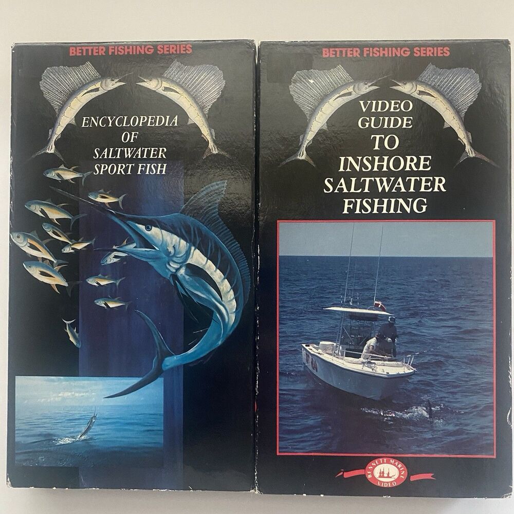 Saltwater Fishing Fisherman Series Guide Sport Inshore James Marsh VHS Set 2